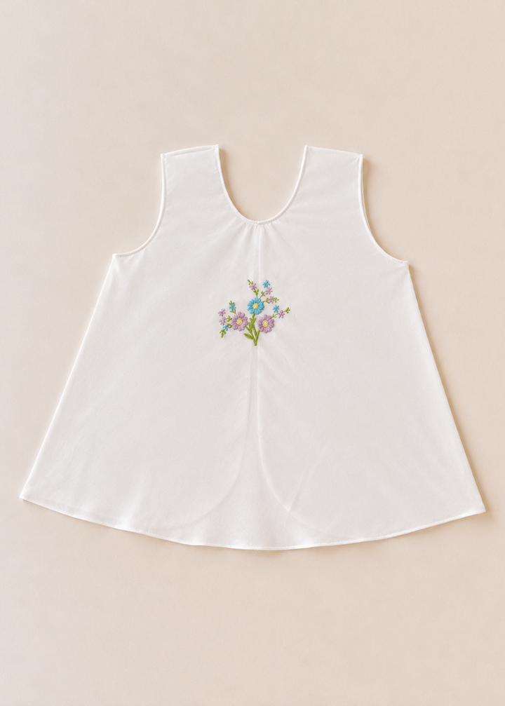 Nora Embroidered Sleeveless Newborn Dress - Collection 5
