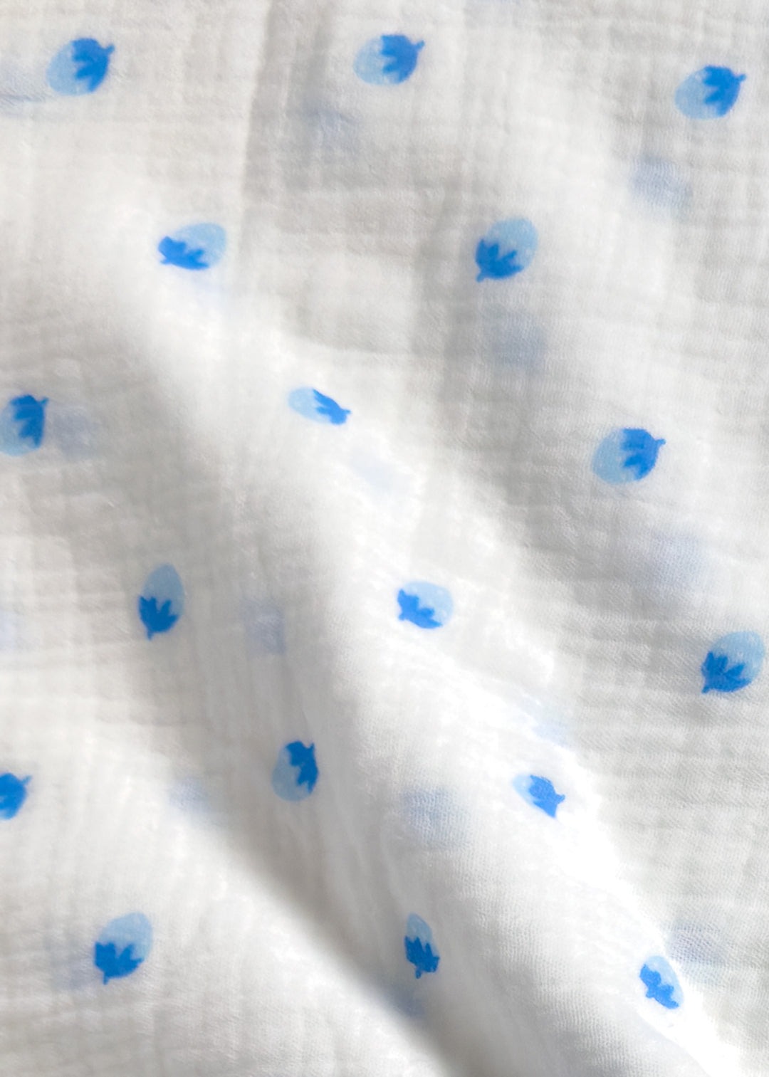 Swaddle Blanket in Blue Acorn