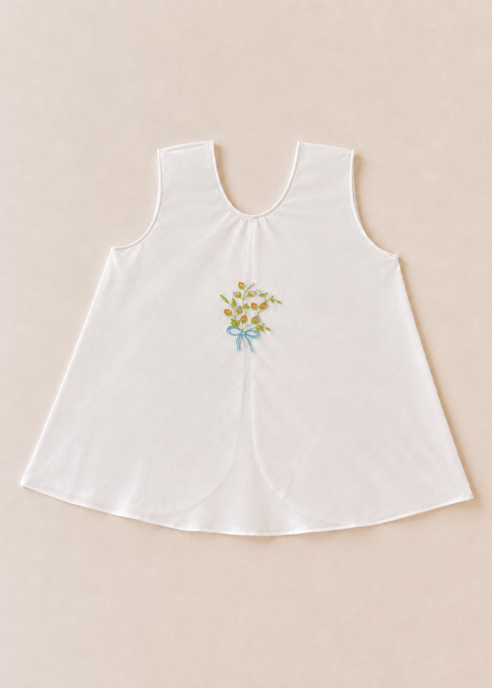 Nora Embroidered Sleeveless Newborn Dress - Collection 8