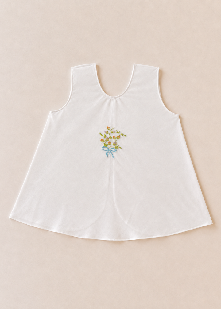 Nora Embroidered Sleeveless Newborn Dress - Collection 8