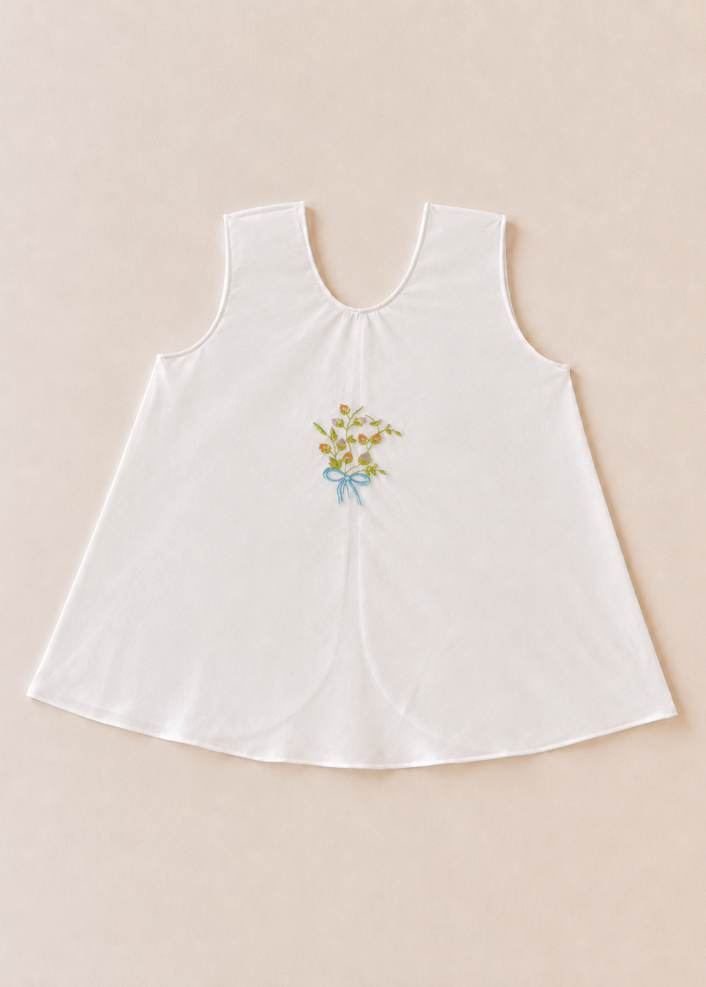 Nora Embroidered Sleeveless Newborn Dress - Collection 7
