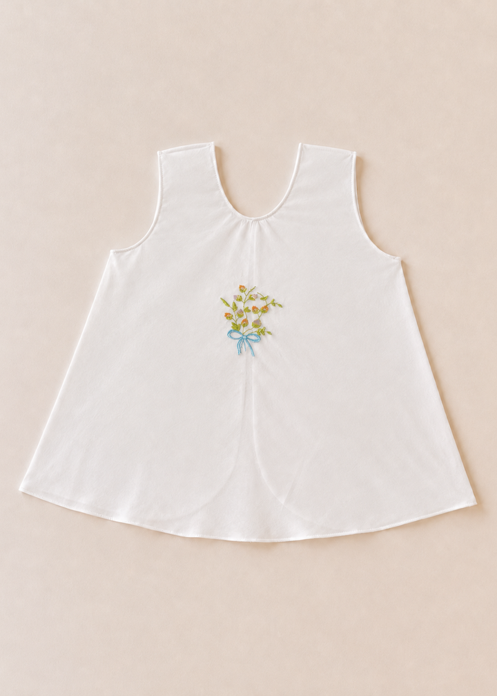 Nora Embroidered Sleeveless Newborn Dress - Collection 7