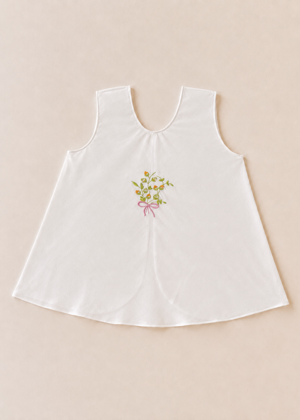 Nora Embroidered Sleeveless Newborn Dress - Collection 1