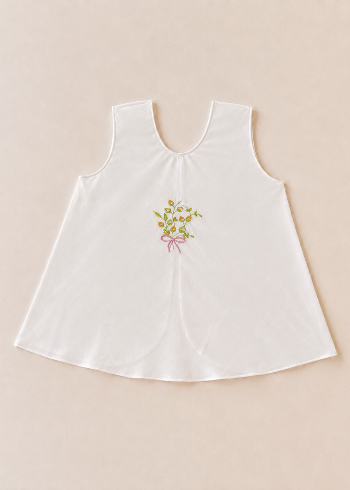 Nora Embroidered Sleeveless Newborn Dress - Collection 1