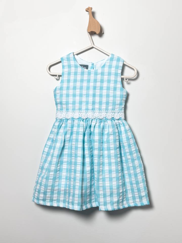 Elodie Dress in Turquoise