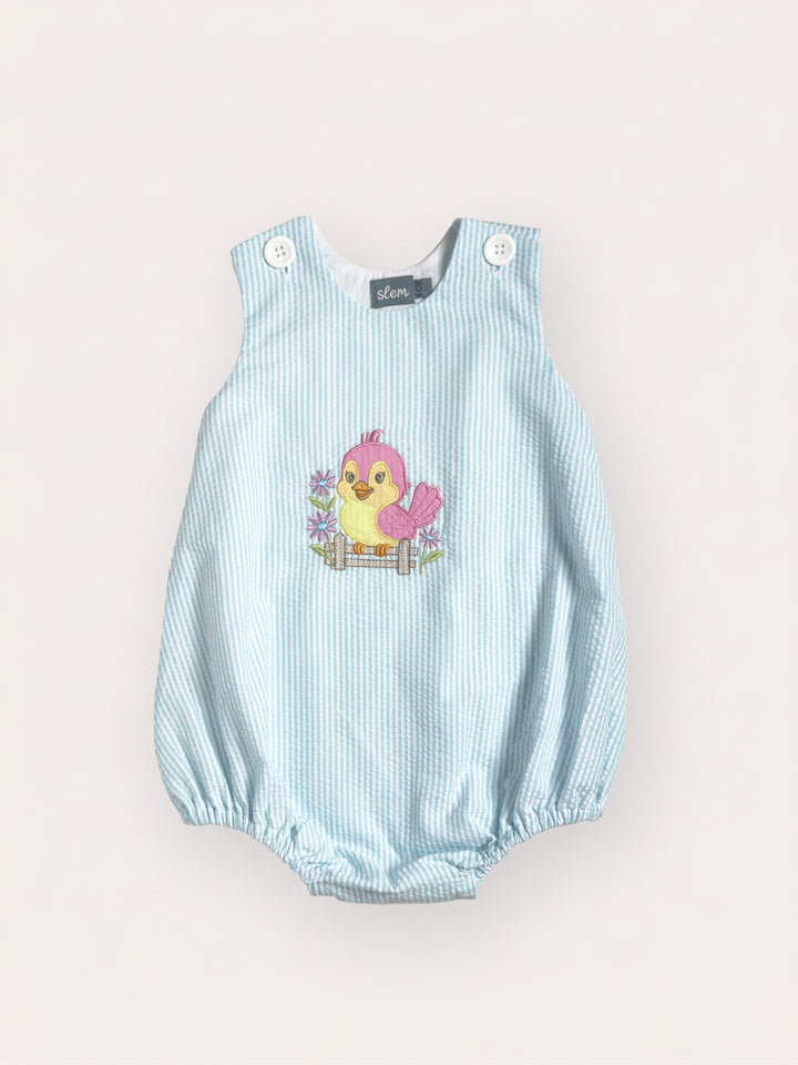 Finn Romper in Sky Blue