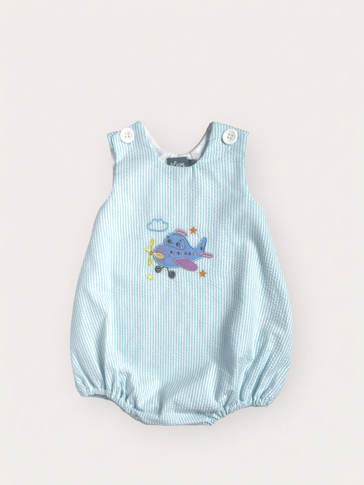 Finn Romper in Sky Blue