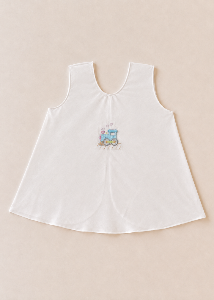 Nora Embroidered Sleeveless Newborn Dress - Collection 8