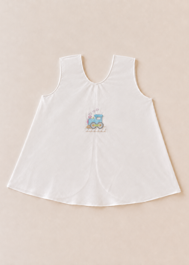 Nora Embroidered Sleeveless Newborn Dress - Collection 8