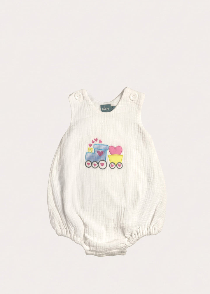 Rory Romper in White