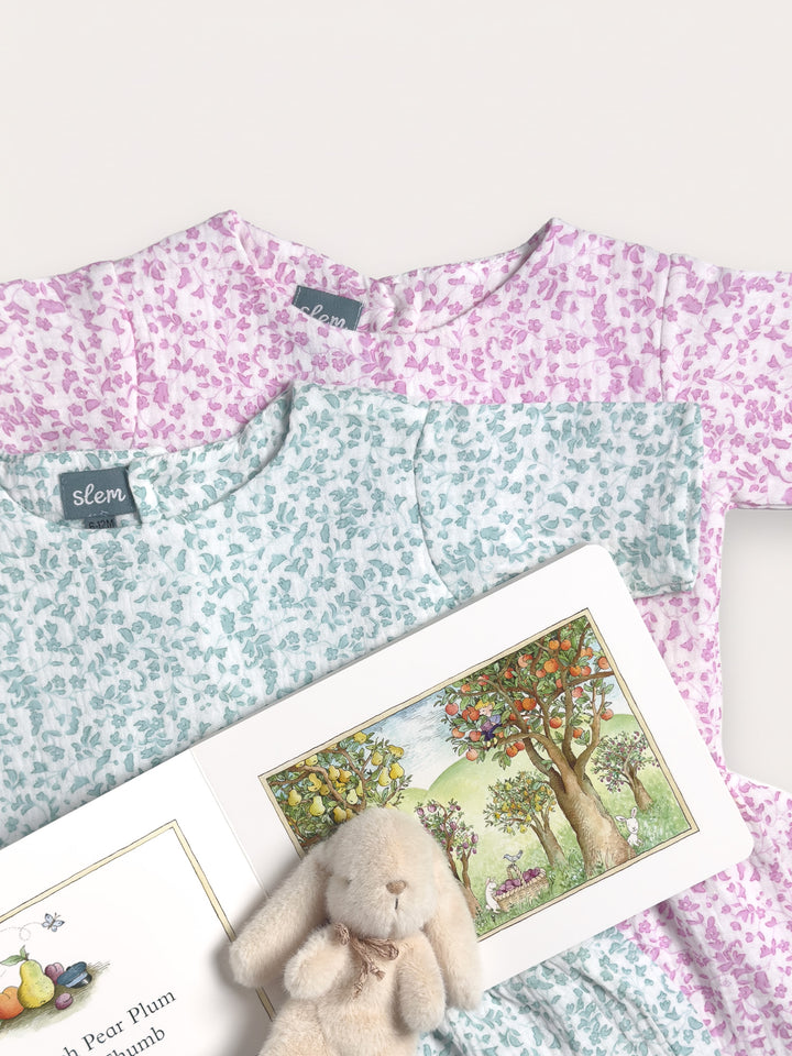 Sophie Dress &amp; Bloomer Set in Sage Meadow