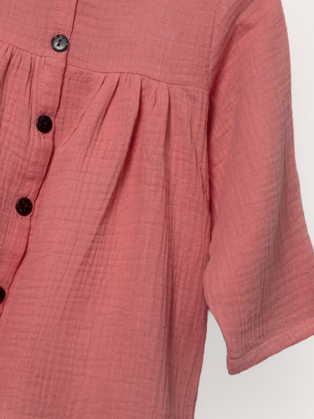 Dorothy Long Sleeve Dress in Coral