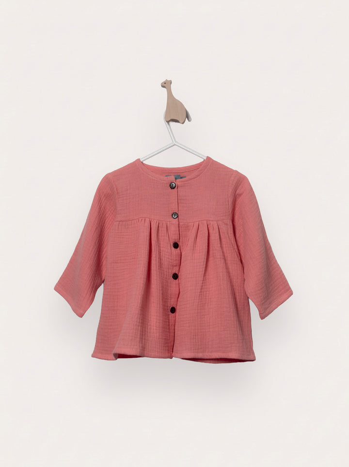 Dorothy Long Sleeve Dress in Coral
