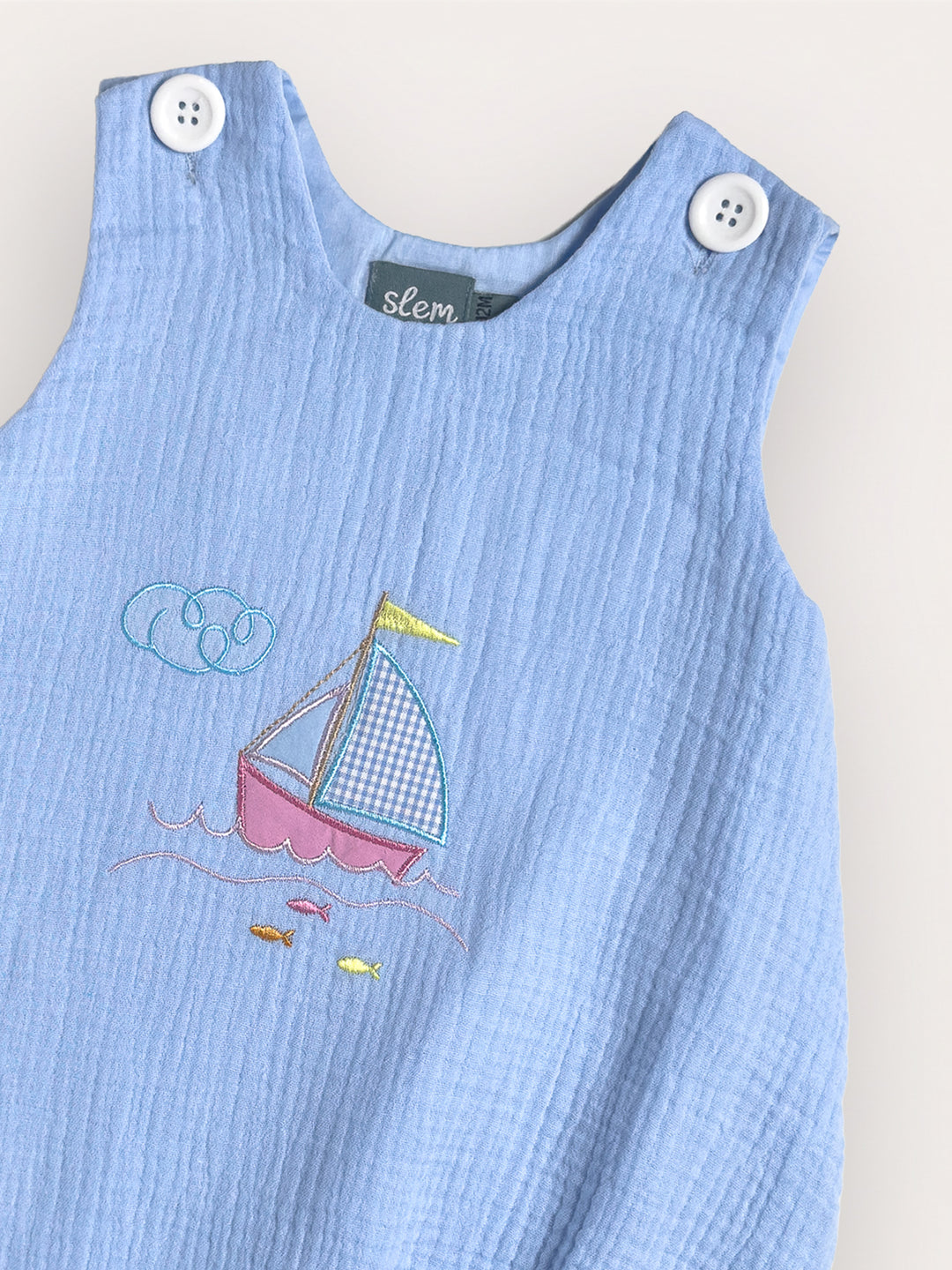 Murphy Romper in Blue