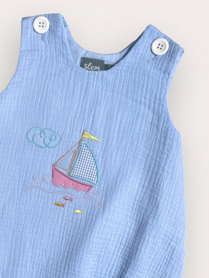 Murphy Romper in Blue