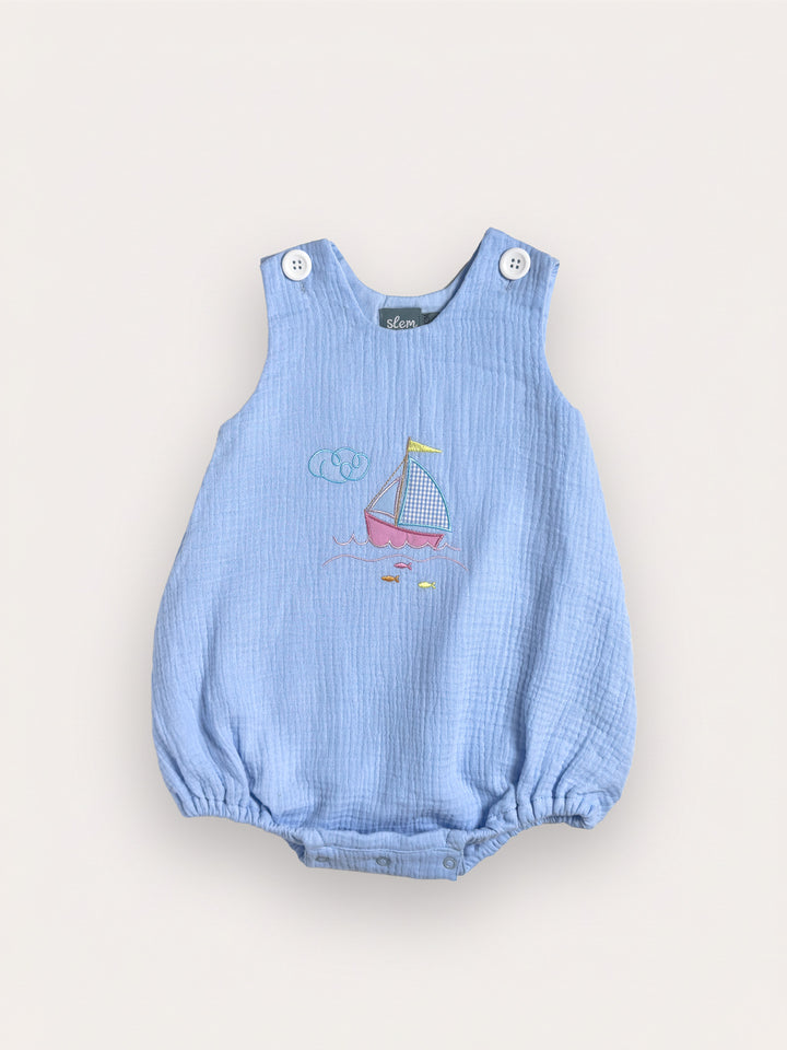 Murphy Romper in Blue