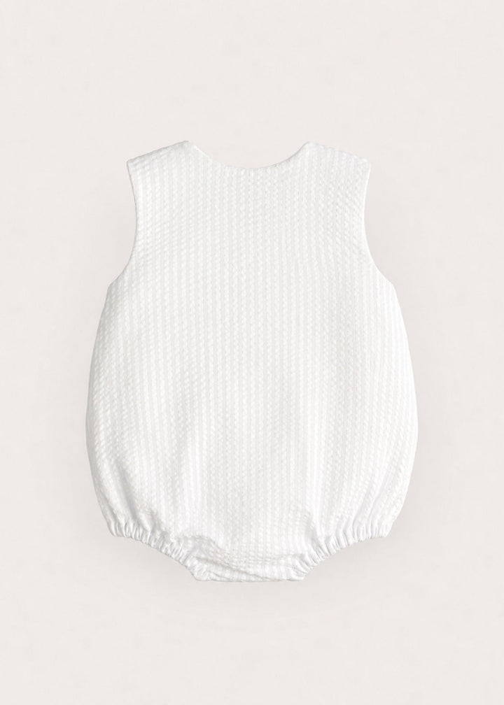 Archie Romper in White