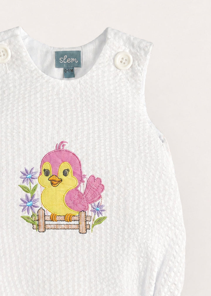 Archie Romper in White