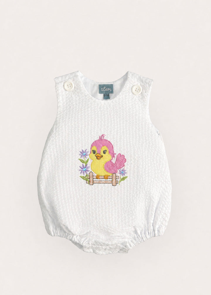 Archie Romper in White