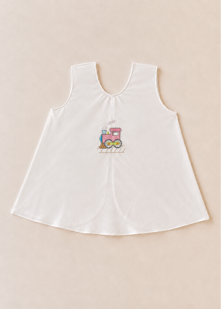 Nora Embroidered Sleeveless Newborn Dress - Collection 1